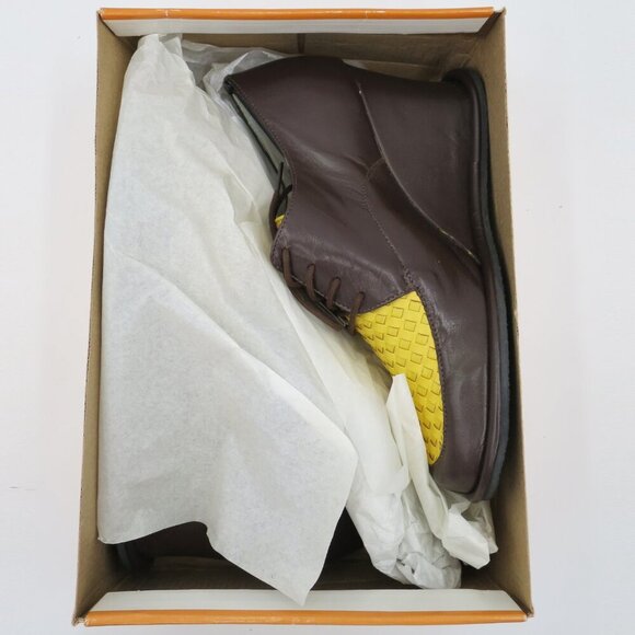 Anthropologie Kaju by A.J. Giraudon Made in Brazil Brown Leather Wedge Loafers 9 - Picture 13 of 15